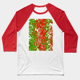 Christmas Abstract Baseball T-Shirt